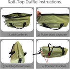 Malo'o Waterproof Dry Bag Duffel 40L/60L/100L, Roll Top Duffel Keeps Gear Dry - Image 8