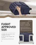 LOVEVOOK Carry On Luggage 22x14x9 Airline Approved, 22 Inch Softside Suitcases - Image 3