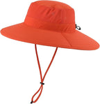 Home Prefer UPF50+ Mens Sun Hat Wide Brim Fishing Hat Foldable Large Brim UV - Image 2