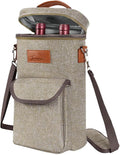 Tirrinia 2 Bottle Wine Gift Tote Carrier by Tirrinia