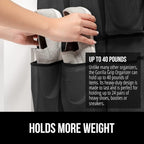 GORILLA GRIP Over the Door Shoe Organizer, 2 Pack, 24 Breathable Mesh Pockets - Image 3