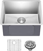 Kraus KHU101-21 Standart PRO 16 Gauge Undermount Single Bowl Set, 21 Inch by KRAUS