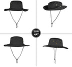 Sun Hats for Men Women Boonie Hat Foldable Fishing Hat UPF 50+ Bucket Hat for - Image 4