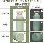 ASEVAT 10oz 4Pcs Green Plastic Refillable Travel Shampoo and Conditioner - Image 6