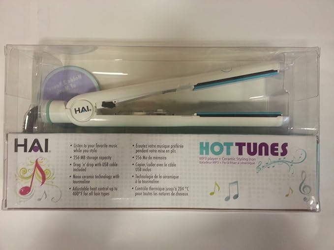 Hai Hot Tunes MP3 Nano Ceramic Styling Flat Iron