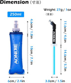 TRIWONDER Collapsible Water Bottles TPU Soft Flask Running Bottles BPA-Free - Image 2