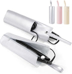 2-in-1 Heat Resistant Mat & Bag for Hair Styling Tools, Hanging Curling Iron Holder Flat Iron Holder with Zip, Portable Hot Hair Tools Travel Bag, Hair Straightener Mat Pouch for Countertop