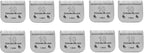 10 Pack Detachable Pet Dog Grooming Clipper Ceramic Blade Sets,Compatible with Andis Size 10 Cut Length 1/16"(1.5mm),Compatible with andis/Oster A5/Wahl 10KM Series Clippers