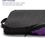 Purple Double Seat Cushion | Pressure Reducing Grid Designed - Image 3