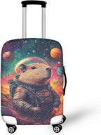 Cute Capybara Suitcase Cover Fit 26-29 Inch Anti-Scratch Washable Spandex by Dremagia
