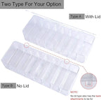Acrylic Electronics Organizer-8 Sections Clear Cable Storage Bin Box, Cord - Image 4