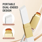 Blanc Cover Cream Stick, Korean Color-Changing Foundation Stick Full Coverage Base Concealer Makeup Dual-Ended with Detachable Brush for a Flawless Look (Natural)