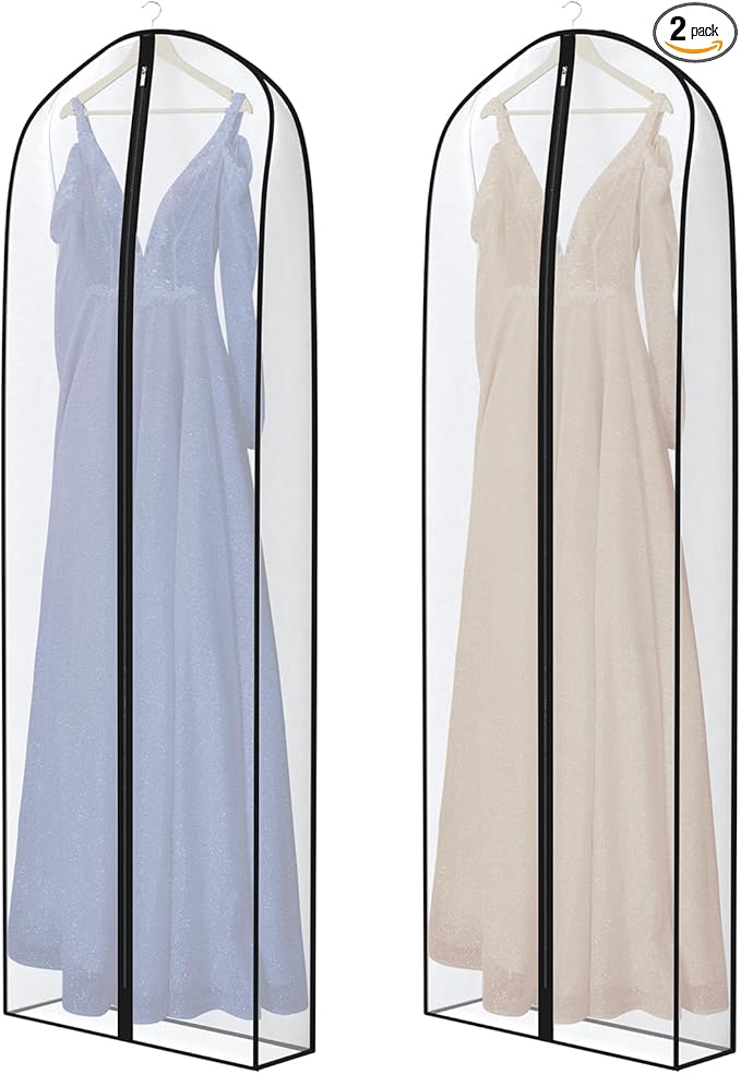 Zilink Breathable Dress Bags for Gowns Long 72” Wedding Dress Storage Bags by Zilink