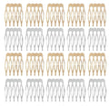 20Packs Silver and Golden 5 Teeth Small Hair Side Combs,Plain Blank Crafting DIY Slide Combs,Small Tiny Hair Side Combs,Bridal Wedding Veil Combs for Fine Hair,Styling Tools and Appliances,Hair Combs