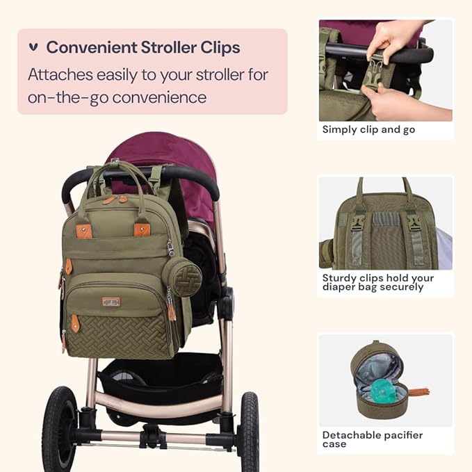BabbleRoo Diaper Bag Backpack - Image 6