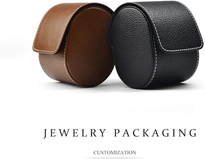Oirlv Luxury Leather Watch Storage Box Travel Single Watch Case Watch Gift Box - Image 4