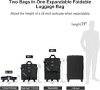 MILADA Expandable Luggage Bags for Travel Foldable Suitcase - Image 2