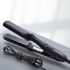 LOVANI Mini Flat Iron 0.5 inch, Dual Voltage Travel Hair Straightener for Short to Medium Hair & Bangs, Small Size Ceramic Tourmaline 3D Floating Plates, Heat‑Resistant Pouch Included