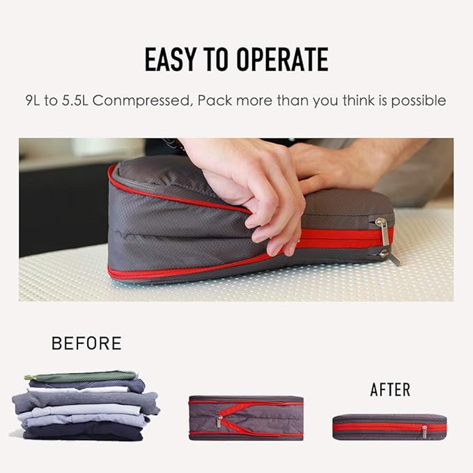 Bee Nesting Waterproof Compression Packing Cubes, Travel Packing organizers - Image 3