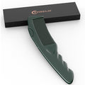 Dandruff Comb Green Upgraded Fine Tooth Scalp Detox Comb Lice for Women, Men & Kids Scalp Detoxing, Sweep & Massage Hair Brush Tool with Elegant Box for Hair Care