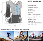 Running Hydration Vest for Men Women Water Backpack for Running 3L Running - Image 2