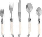 French Home Laguiole 20 Piece Flatware Set – 18/10 Stainless Steel Flatware Set by FrenchHomeLaguiole
