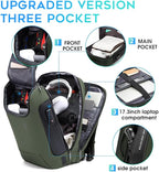 BANGE Anti-Theft Backpack, Tech Backpacks, 17 Inch Laptop Backpack - Image 2