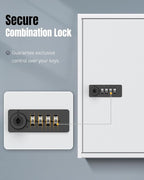 Uniclife 60 Position White Key Cabinet Steel Security Storage Box - Image 3