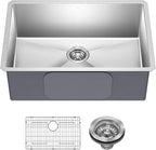 KRAUS Standart PRO 28-inch 16 Gauge Undermount Single Bowl Stainless Steel by KRAUS