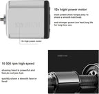 Corded Electric Foil Shaver,Professional Close Shave Razor,Bald Head Shavers for Men,Barber Shop Fade Style Clipper,Face Stubble Beard Smooth Trimmer,12v Powerful Motor,Only Corded Use