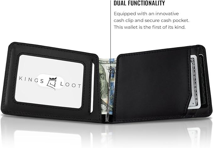 Kings Loot Wallet for Men | Customized Minimalist Slim RFID Blocking Leather - Image 4