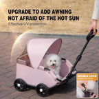 Dog Stroller 4 Wheels Folding Dog Cart - Image 5