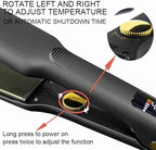 Professional Hair Straightener 1.5'' - Titanium Flat Iron Adjustable up to 450°F