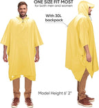 PTEROMY Hooded Rain Poncho for Adult - Image 4