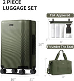 ECOHUB Hardside Expandable Carry On Luggage, Recycled PC 24" Rolling Luggage - Image 7
