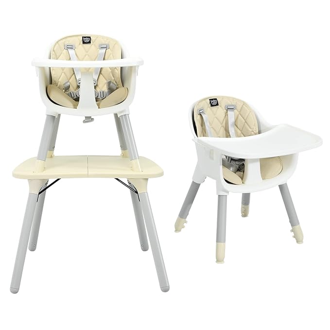 HONEY JOY 5-in-1 High Chair, Convertible Highchair - Image 9