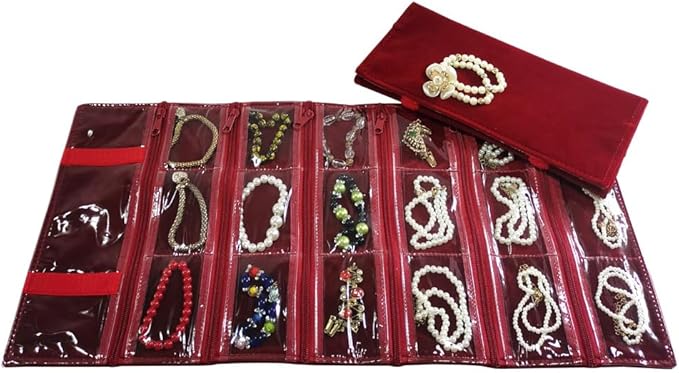 Travel Jewelry Roll Bag Portable Organizer Pouch - Image 6