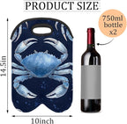 Neoprene Wine Tote, Bottle Carrier Gag Insulating Neoprene Thicker, Insulated - Image 2