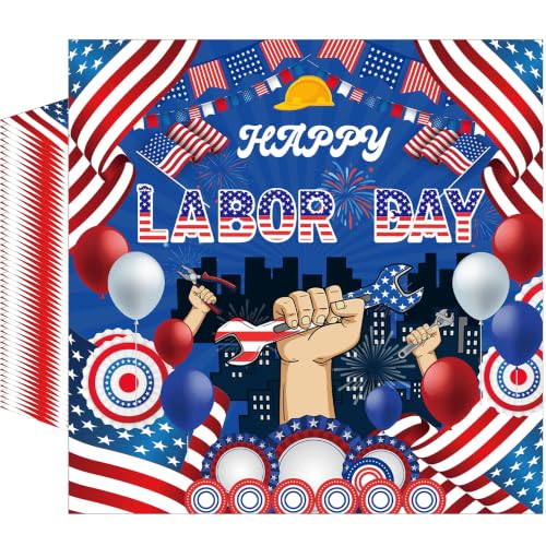 50 Pcs Labor Day Napkins (Labor Day)