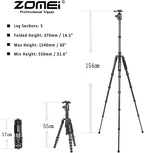 ZoMei Z669 Magnesium Aluminum Alloy Travel Camera Tripod - Image 2