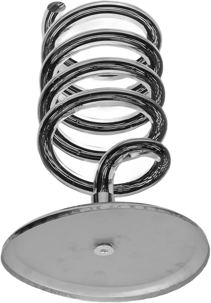 HURRISE Spiral Hair Dryer Holder, Spring Hair Dryer Hanging Rack, Spiral Hair Styling Station Spiral Salon Blow Dryer Holder Stand for Bathroom Hair Salon
