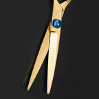 FARRAY Hair Cutting Scissors，6.5 Inch Professional Stainless Steel Barber Hair Scissors，for Both Salon and Home Use (Golden)
