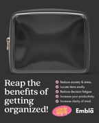 Clear Makeup Bag Zipper Pouch, Transparent Cosmetic Case Organizer, TSA - Image 6