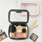 ROWNYEON Clear Makeup Case Toiletry Bag Multipurpose Travel Makeup Train Case - Image 2