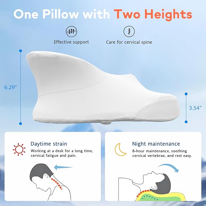 Dual-Height Cervical Neck Pillow - Image 2