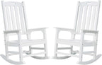 Psilvam Oversized Outdoor Rocking Chair Set of 2, Porch Rocker by PsilvamGardenFurniture