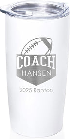 Lifetime Creations Personalized Football Coach Tumbler: Custom Football Coach by LifetimeCreations