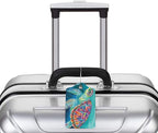 Sea Turtle Leather Luggage Tag - Image 5