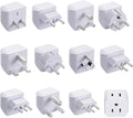 Ceptics World Travel Adapter Set - 2 in 1 USA to Europe by Ceptics