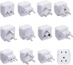Ceptics World Travel Adapter Set - 2 in 1 USA to Europe by Ceptics